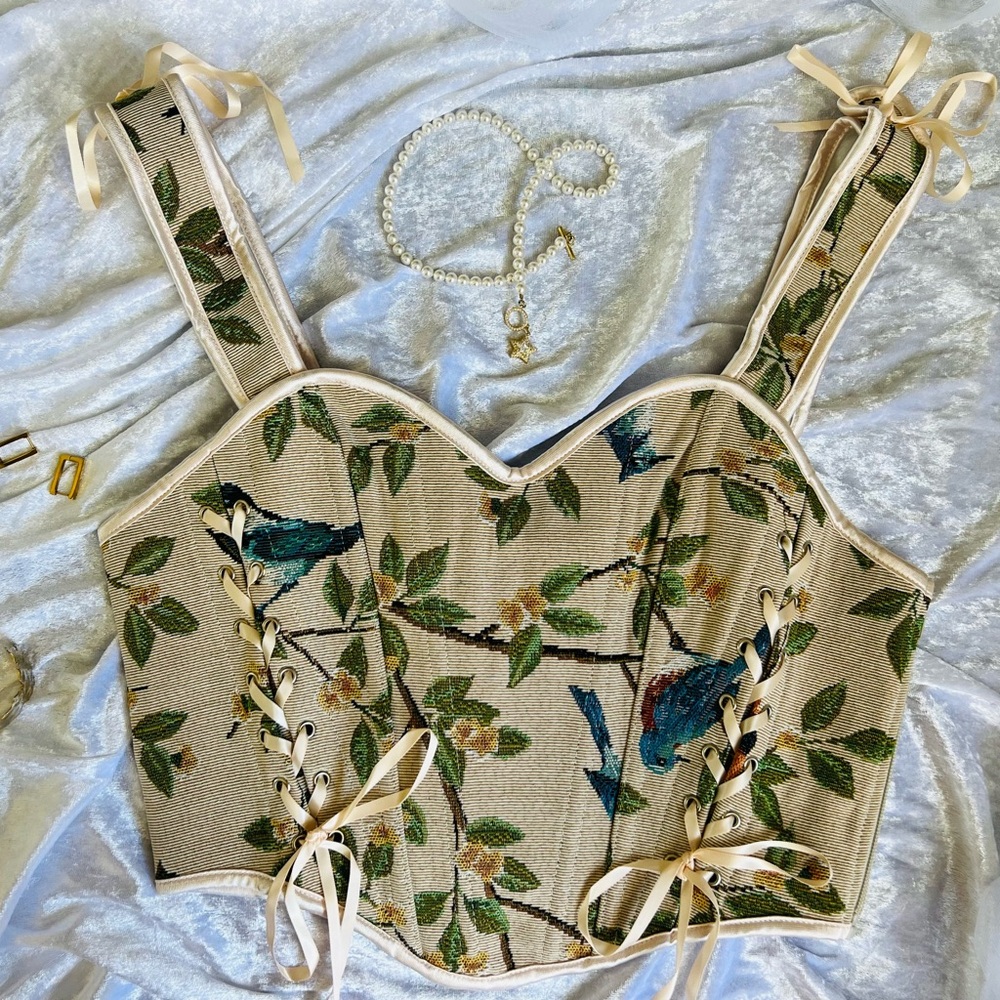 Vintage corset top for women